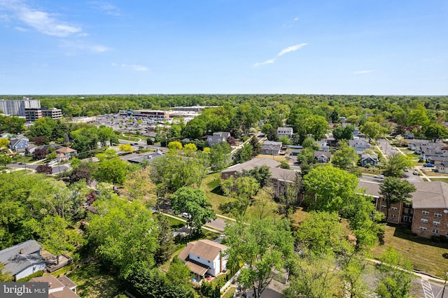 drone / aerial view with a residential view