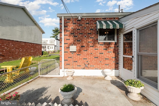 view of patio with fence