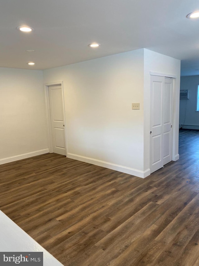 1148 Tabor Plz, Philadelphia, PA 19111 - unfurnished room featuring recessed lighting, baseboards, and dark wood-type flooring