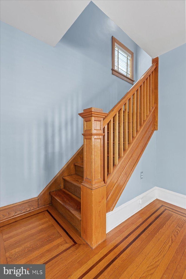 226 Washington Ter, Audubon, NJ 08106 - stairway with wood finished floors