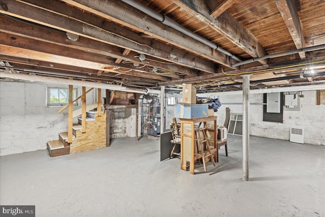 226 Washington Ter, Audubon, NJ 08106 - basement featuring stairs and electric panel
