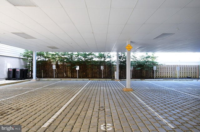 exterior space featuring fence