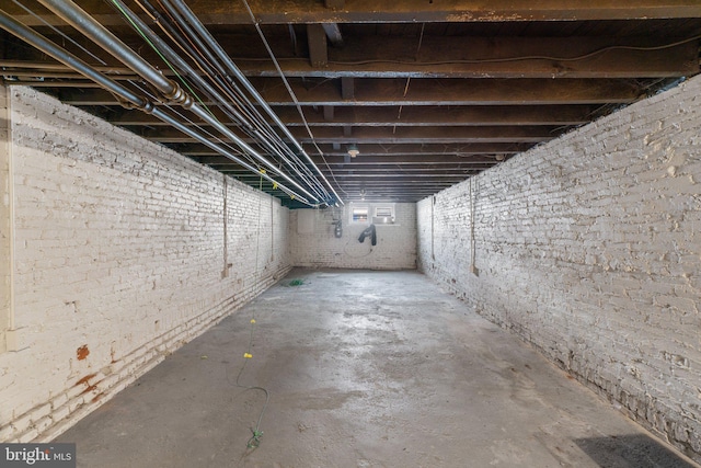 view of basement