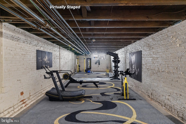 view of workout area
