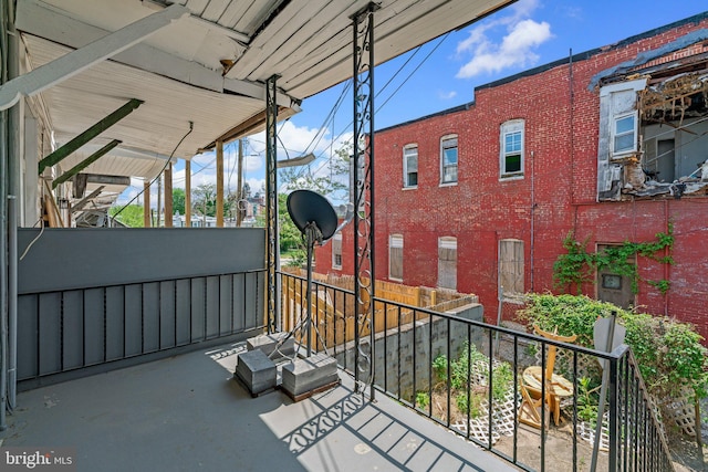 view of balcony