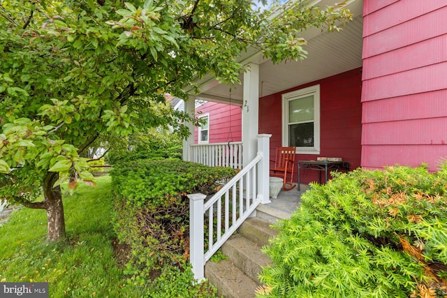 621 Gay St, Hanover, PA 17331 - doorway to property with covered porch
