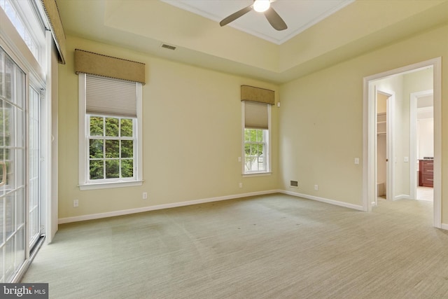 137 Mahogany Way, Upper Gwynedd, PA 19446 - spare room with ceiling fan, carpet, plenty of natural light, baseboards, and crown molding