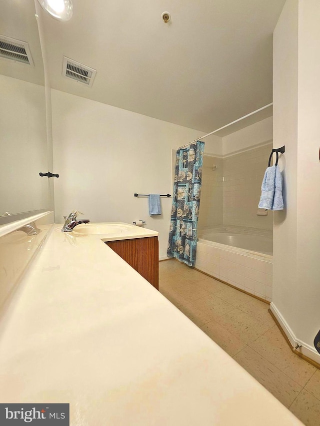 6620 Lake Park Dr Unit 2D 201, Greenbelt, MD 20770 - full bathroom featuring vanity and tiled shower / bath combo