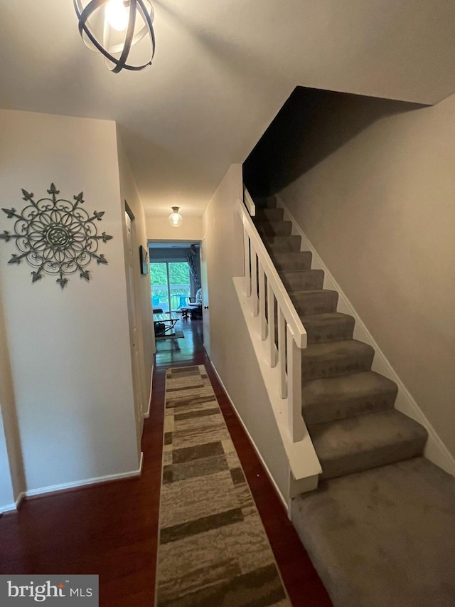 7918 Bentley Village Dr Unit 14A, Springfield, VA 22152 - stairs featuring baseboards