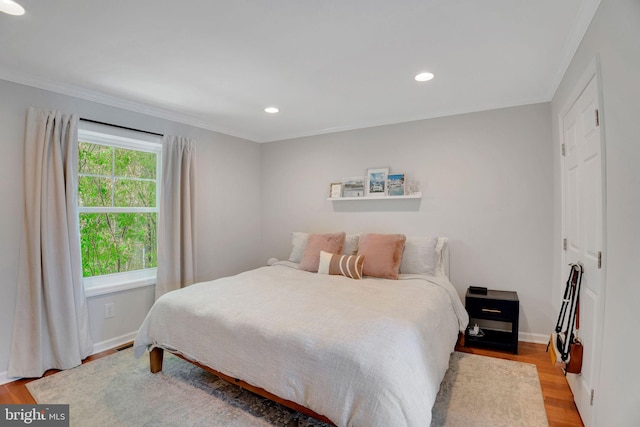 2019 Pemberton St, Philadelphia, PA 19146 - bedroom with wood finished floors, crown molding, baseboards, and recessed lighting