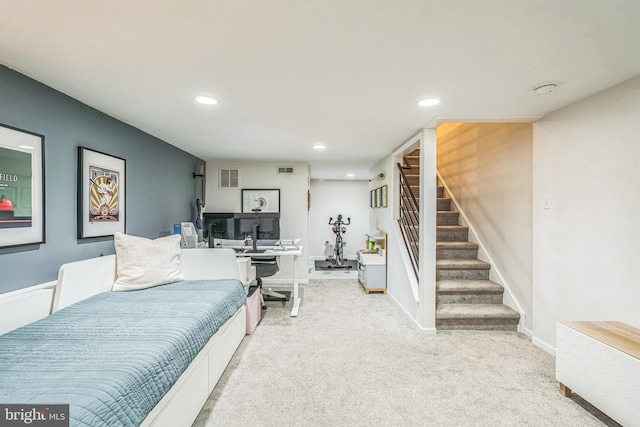 2019 Pemberton St, Philadelphia, PA 19146 - carpeted bedroom featuring recessed lighting, a desk, and baseboards