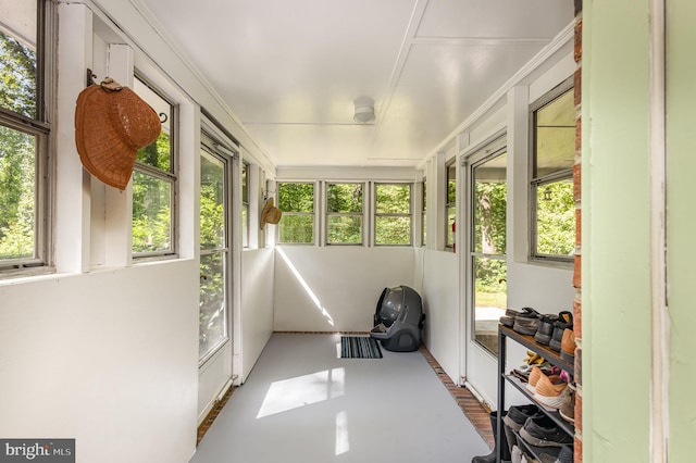 view of sunroom