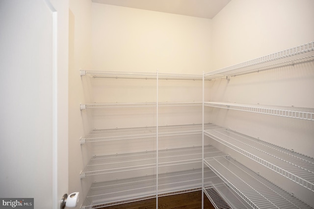 view of storage area