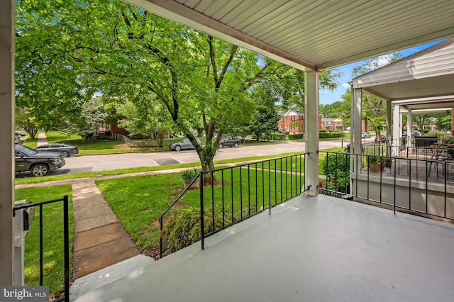view of patio / terrace featuring a porch