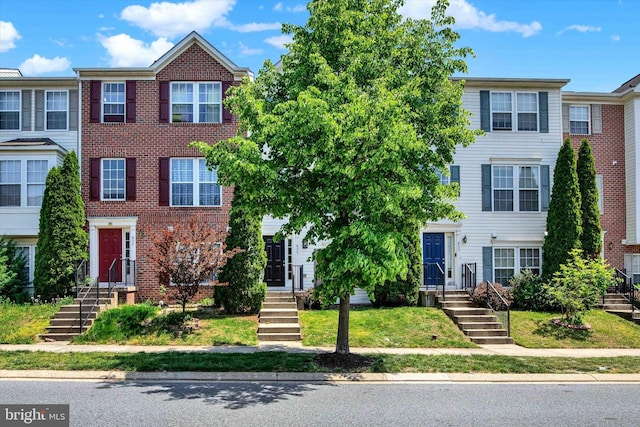 multi unit property with brick siding