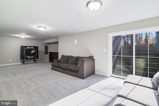 12815 Breyer Pl, Hughesville, MD 20637 - living room with baseboards and carpet