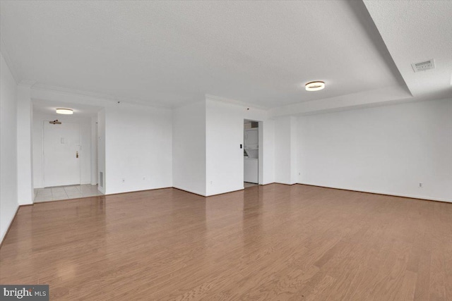 3709 S George Mason Dr Unit 1109E, Falls Church, VA 22041 - spare room with a textured ceiling, wood finished floors, and visible vents