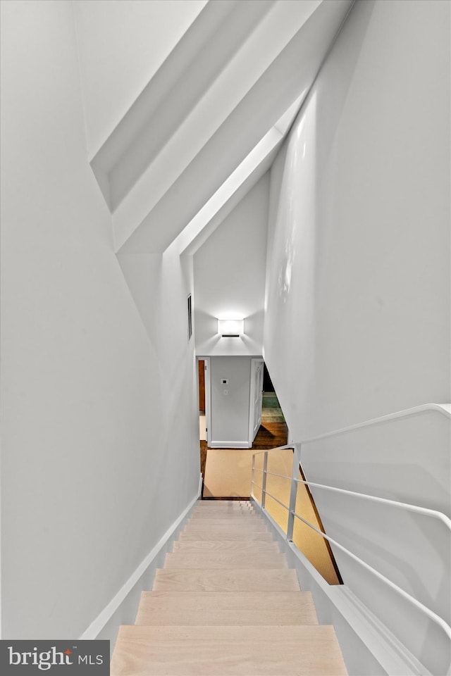 2871 Audubon Ter NW, Washington, DC 20008 - stairway featuring baseboards
