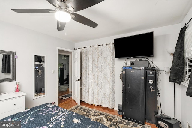 150 Elton Ave, Hamilton, NJ 08620 - bedroom featuring ceiling fan and wood finished floors