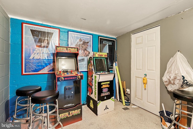 150 Elton Ave, Hamilton, NJ 08620 - playroom featuring concrete block wall