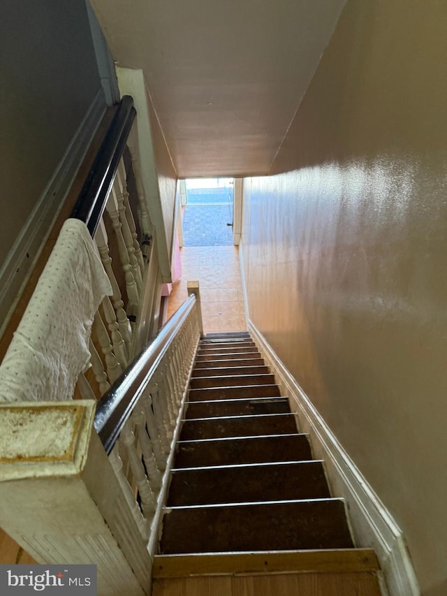 view of staircase
