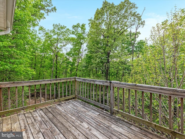 view of deck