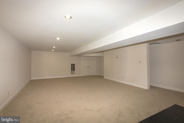 229 Keats Ct, Sicklerville, NJ 08081 - finished basement with light carpet and recessed lighting