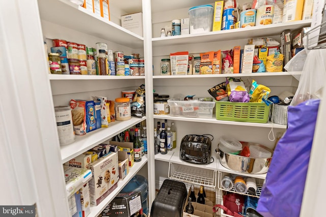 view of pantry