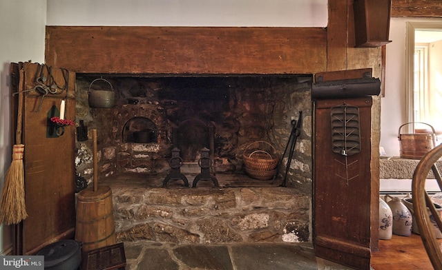 detailed view of wood finished floors
