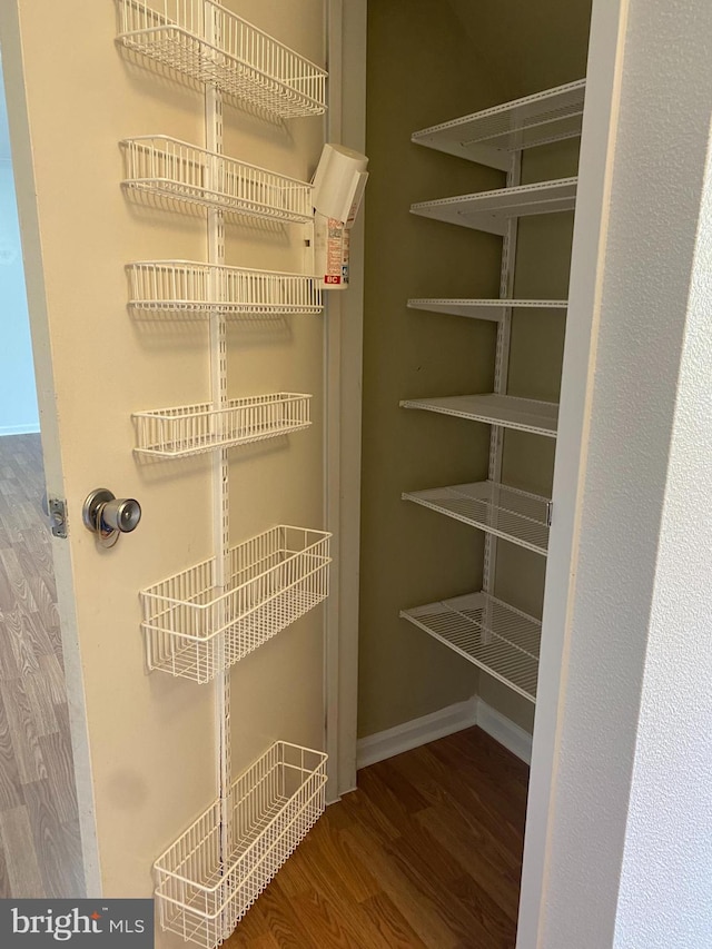 view of pantry