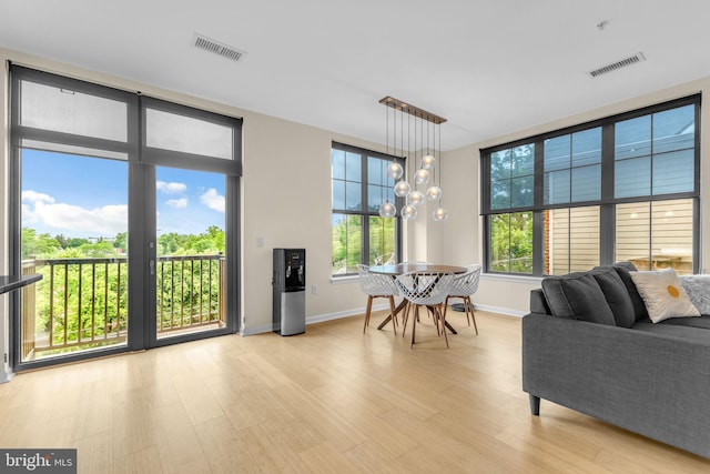 444 W Broad St Unit 407, Falls Church, VA 22046 - living area with light wood-type flooring and baseboards