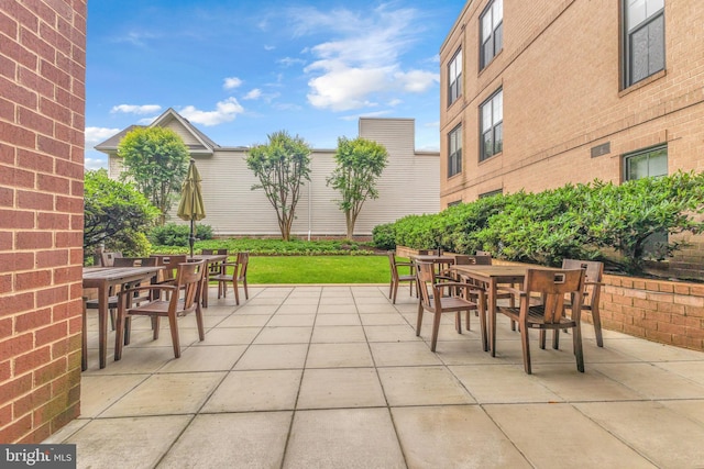 444 W Broad St Unit 407, Falls Church, VA 22046 - view of patio / terrace featuring outdoor dining area