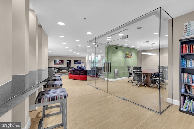 444 W Broad St Unit 407, Falls Church, VA 22046 - lobby with recessed lighting