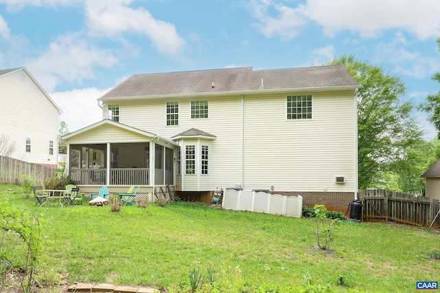 2364 N Chesterfield Ct, Charlottesville, VA 22911 - back of house featuring a sunroom