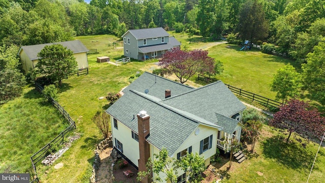 drone / aerial view