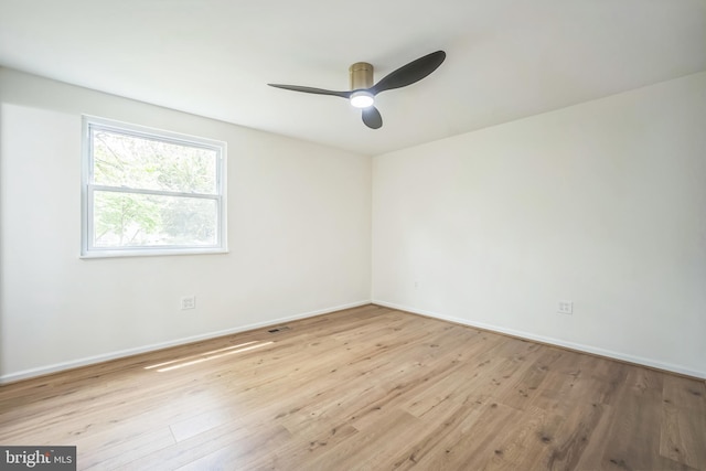 1797 Valleyside Dr, Frederick, MD 21702 - empty room with wood finished floors, a ceiling fan, and baseboards