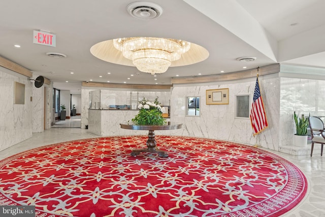 1101 S Arlington Ridge Rd Unit 1107, Arlington, VA 22202 - community lobby with recessed lighting