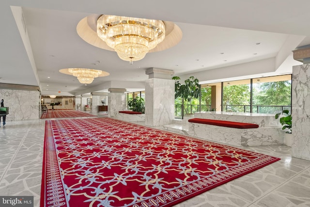 1101 S Arlington Ridge Rd Unit 1107, Arlington, VA 22202 - community lobby with recessed lighting