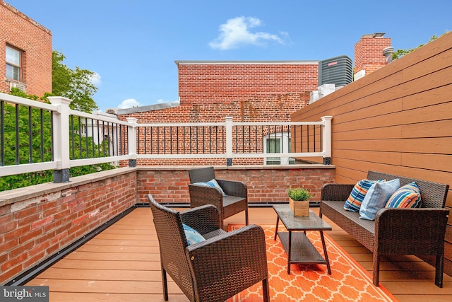 418 Seward Sq SE Unit 3, Washington, DC 20003 - view of wooden terrace