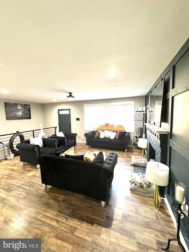 5902 Middleton Ct, Temple Hills, MD 20748 - living area featuring wood finished floors and recessed lighting