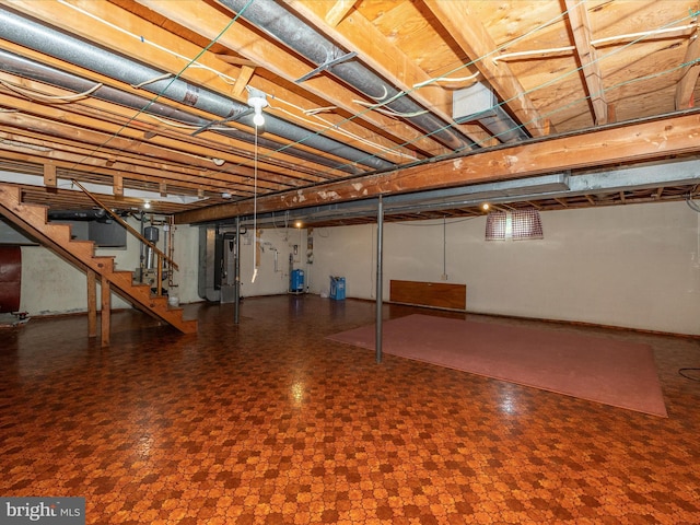 9203 Oak Tree Cir, Frederick, MD 21701 - below grade area with stairs