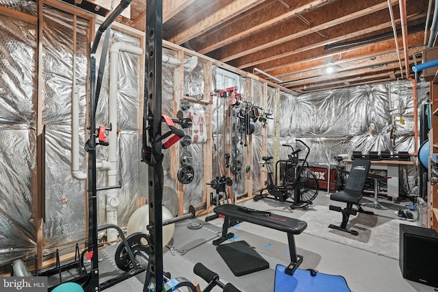 view of exercise room