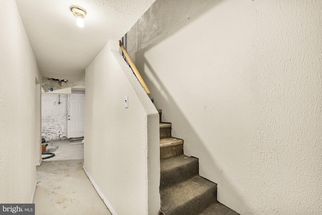 1222 18th St NE, Washington, DC 20002 - stairway with unfinished concrete floors