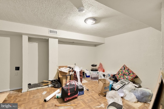 1222 18th St NE, Washington, DC 20002 - finished below grade area featuring a textured ceiling and visible vents