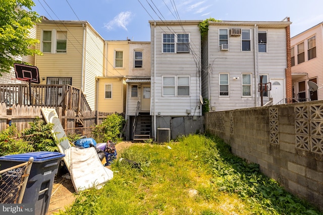 1222 18th St NE, Washington, DC 20002 - back of property with fence and central AC