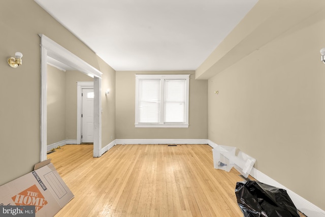 1222 18th St NE, Washington, DC 20002 - empty room featuring baseboards and hardwood / wood-style floors