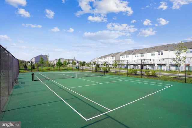 8210 Heritage Crossing Ct, Manassas, VA 20109 - view of tennis court featuring a residential view