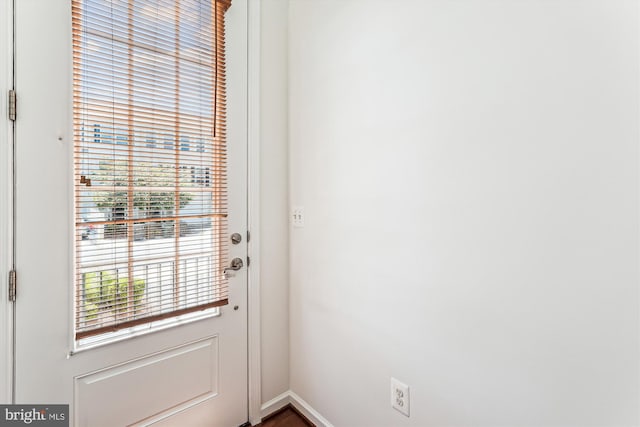 8210 Heritage Crossing Ct, Manassas, VA 20109 - doorway to outside with baseboards