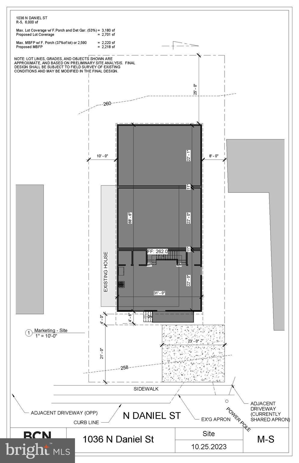 1036 N Daniel St, Arlington, VA 22201 - floor plan