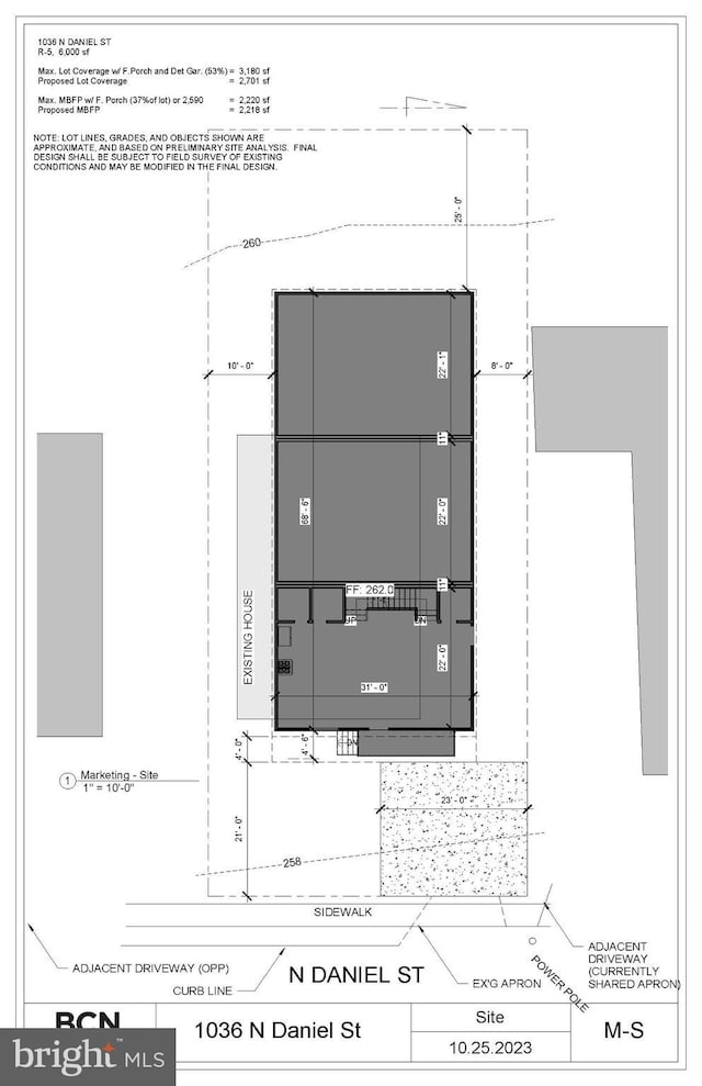 1036 N Daniel St, Arlington, VA 22201 - floor plan